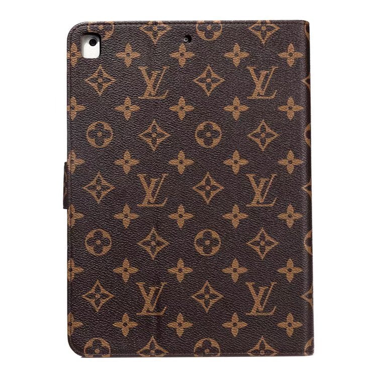 Trendy Luxury LV Monogram iPad Case with Card Holder