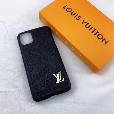 Classic LV iPhone Case with Built-In Card Pocket