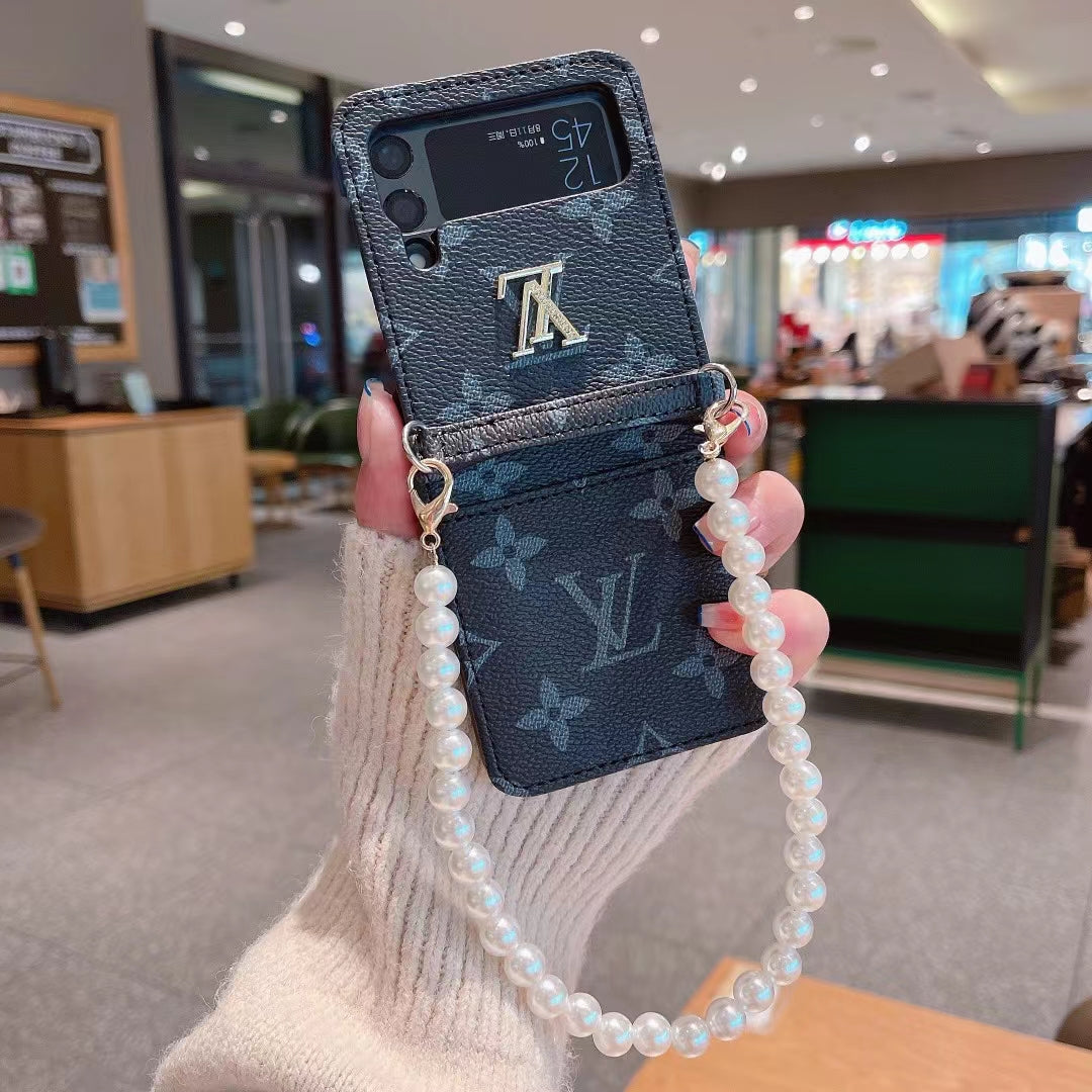 GG & LV luxury phone case with iconic design for Samsung Galaxy Z Flip