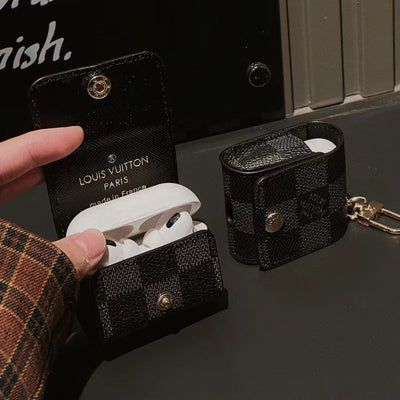 LV Damier Monogram Luxury Case for AirPods - Elevate your accessory game with luxury craftsmanship