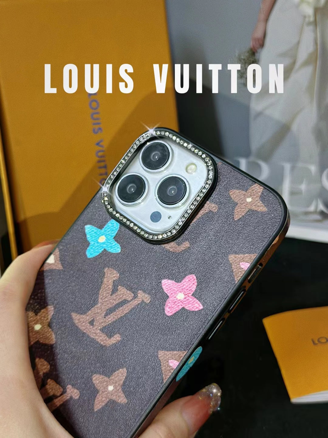 Elegant LV Monogram iPhone Case showcasing timeless sophistication