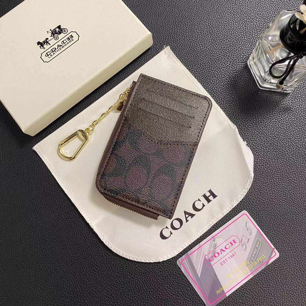 Sleek and compact design of COACH Timeless Classic Card Holder Wallet