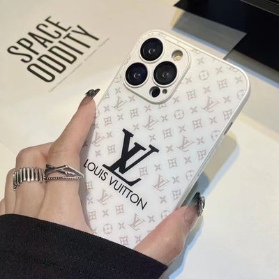 LV Shiny Luxury iPhone Case & Lens Protector