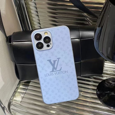 LV Shiny Luxury iPhone Case & Lens Protector