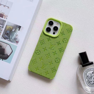 Luxury LV Monogram Embossed Phone Case Collection