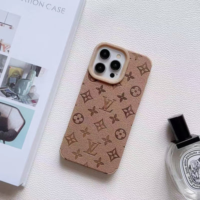 Luxury LV Monogram Embossed Phone Case Collection