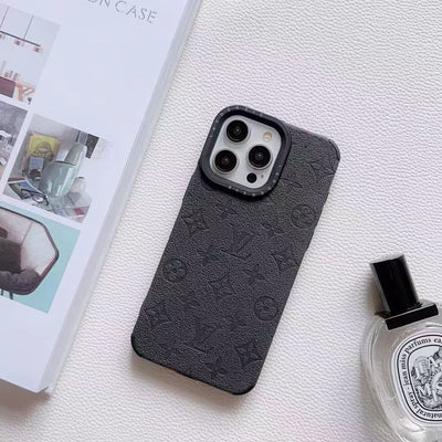 Luxury LV Monogram Embossed Phone Case Collection