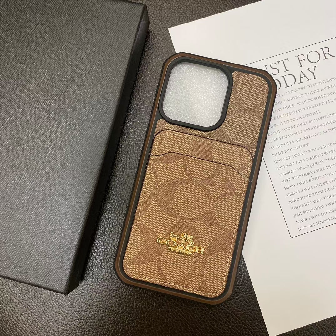 Coach iPhone Case with Card Holder offering sleek and practical use