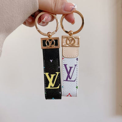 Luxury LV Monogram Keychain – Stylish & Durable in Multiple Colors