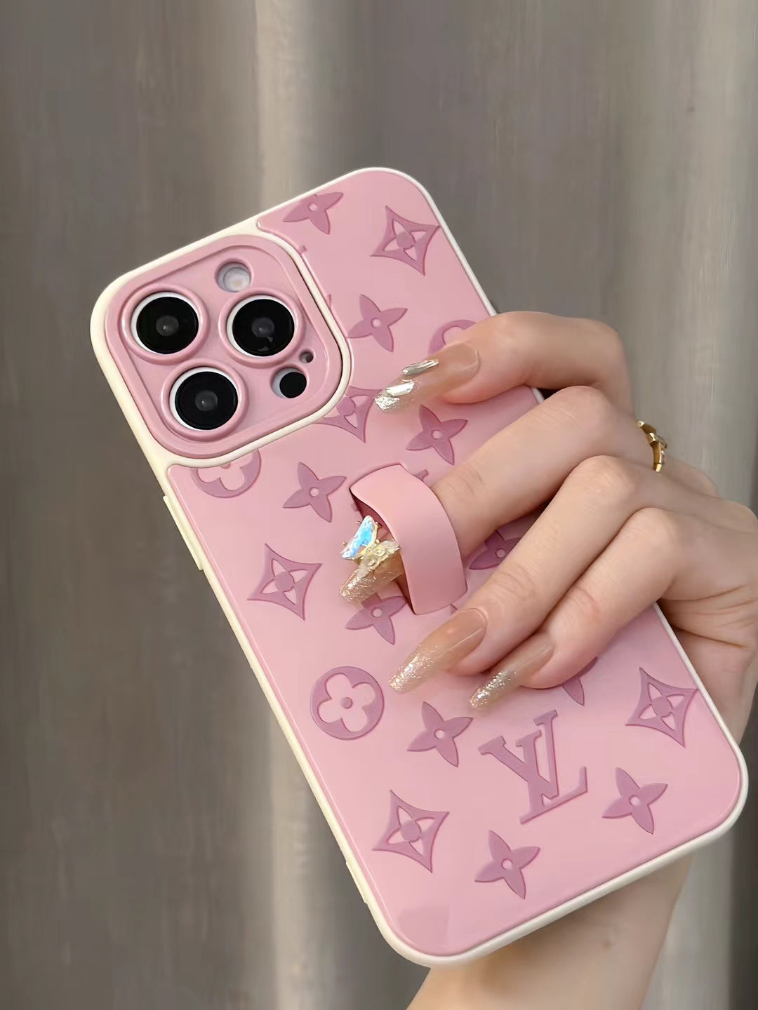 Chic LV-Inspired Color Monogram iPhone Case Collection