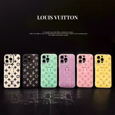 Chic LV-Inspired Color Monogram iPhone Case Collection