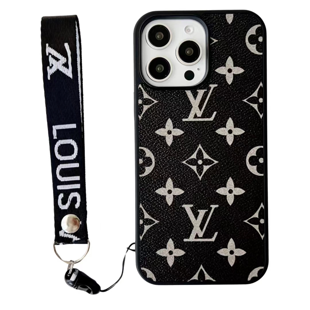 LV Monogram Colorful Strap iPhone Case Collection