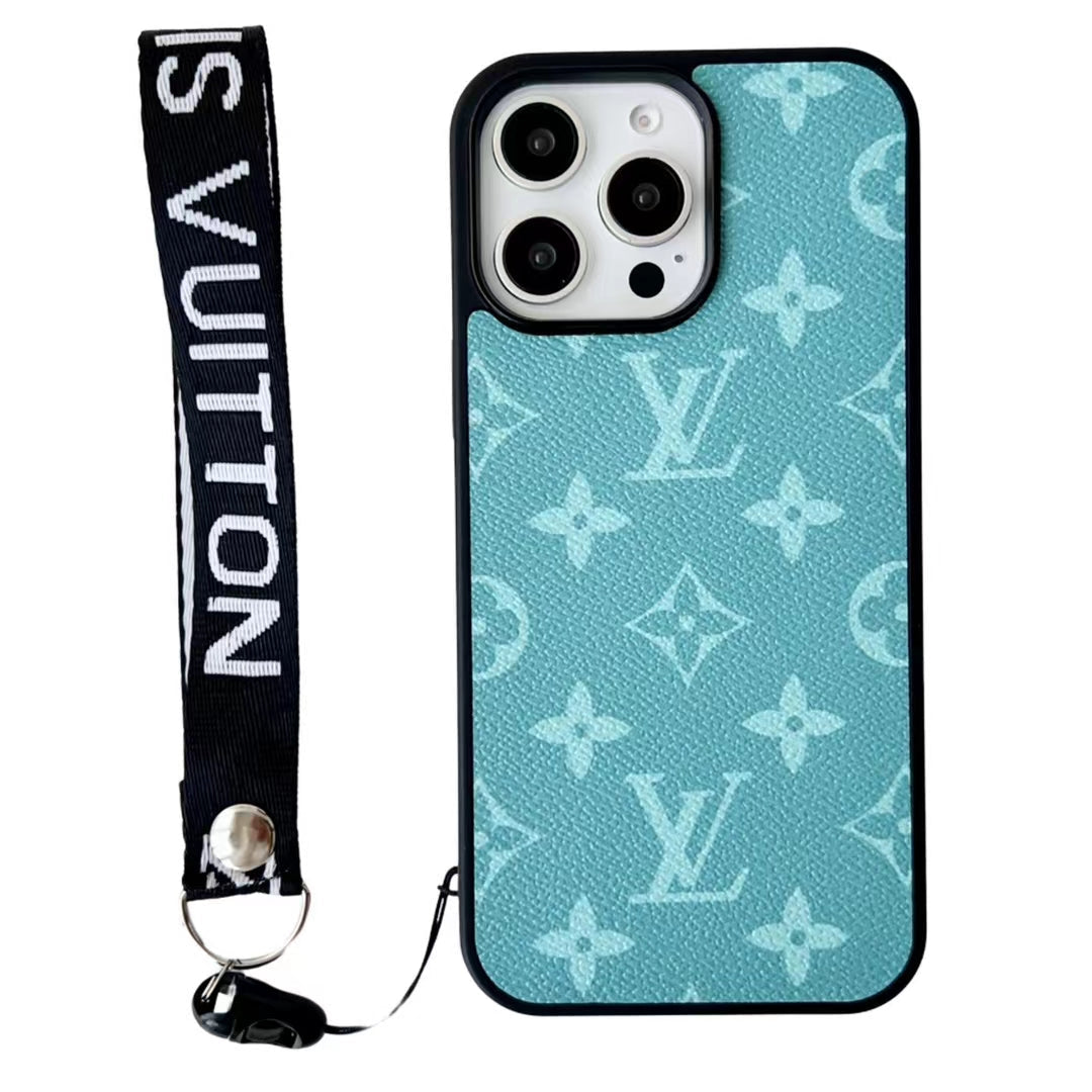 LV Monogram Colorful Strap iPhone Case Collection