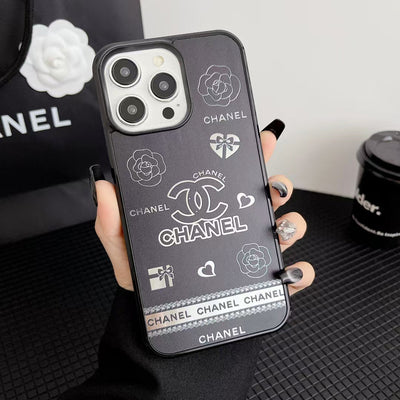 Luxury CC-Inspired Floral Monogram Phone Case