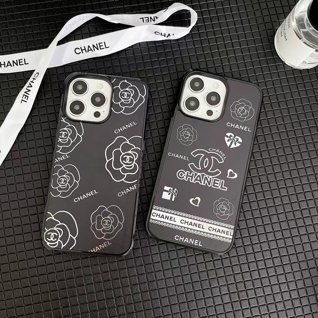 Luxury CC-Inspired Floral Monogram Phone Case