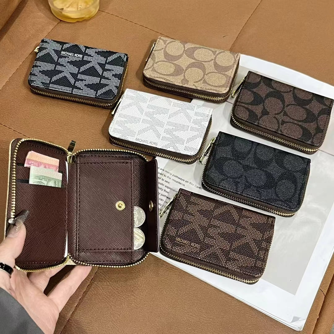 Luxury MK & CO-Inspired Zipper Wallet Collection