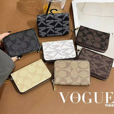 Luxury MK & CO-Inspired Zipper Wallet Collection