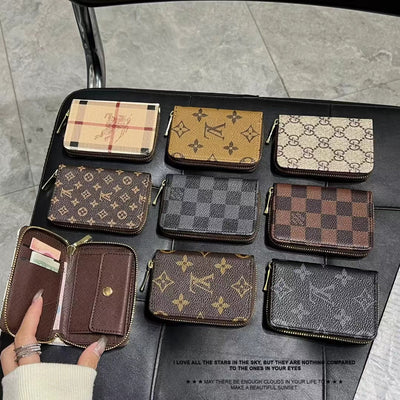 Luxury Monogram Zipper Wallet Collection – LV, GG, and BBR