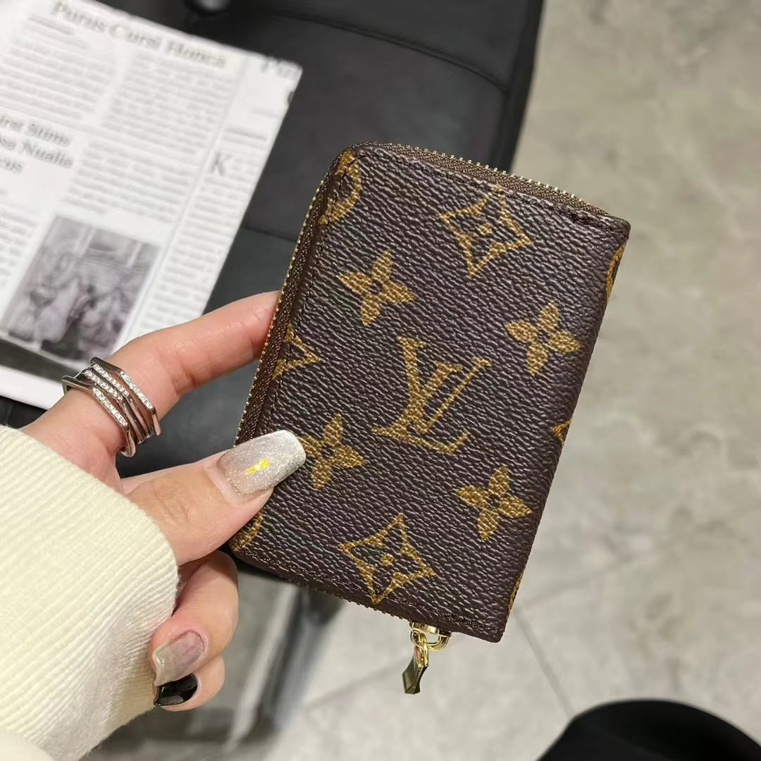 Luxury Monogram Zipper Wallet Collection – LV, GG, and BBR