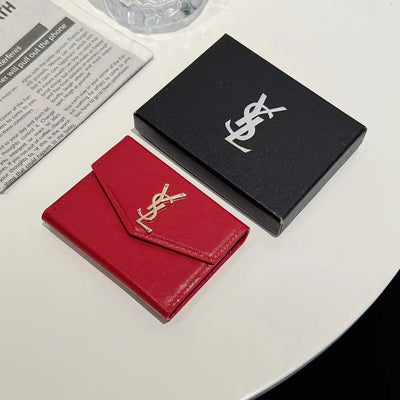 Luxury YL-Inspired Monogram Card Holder Wallet