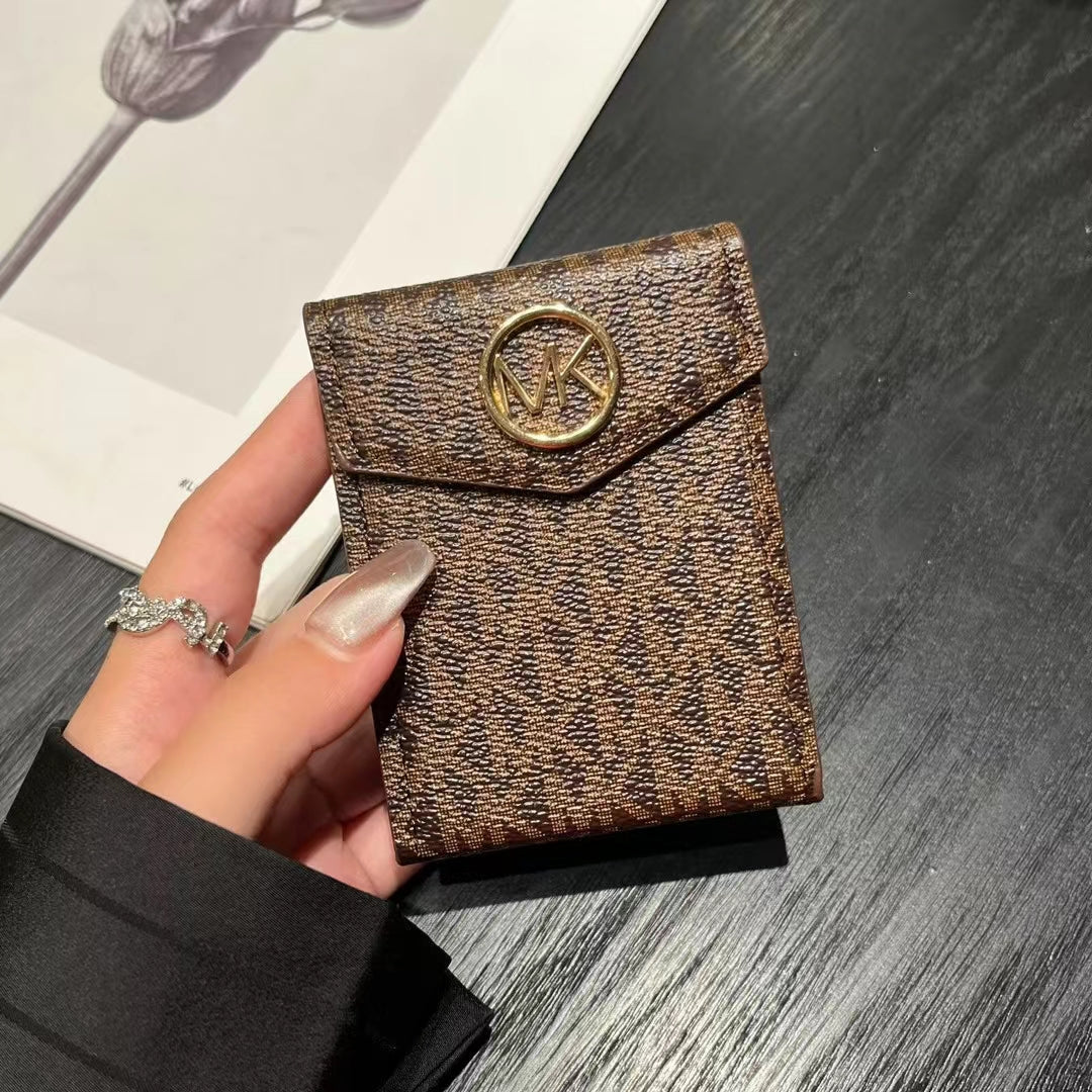 Luxury MK & CO -Inspired Monogram Card Holder Wallets