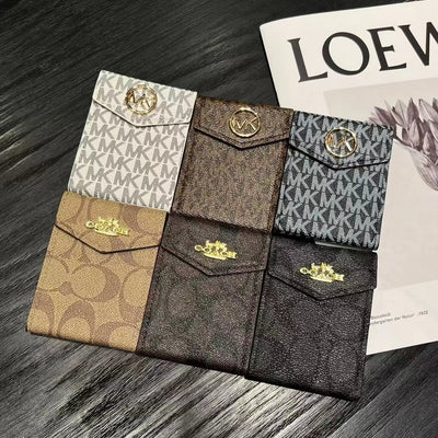 Luxury MK & CO -Inspired Monogram Card Holder Wallets