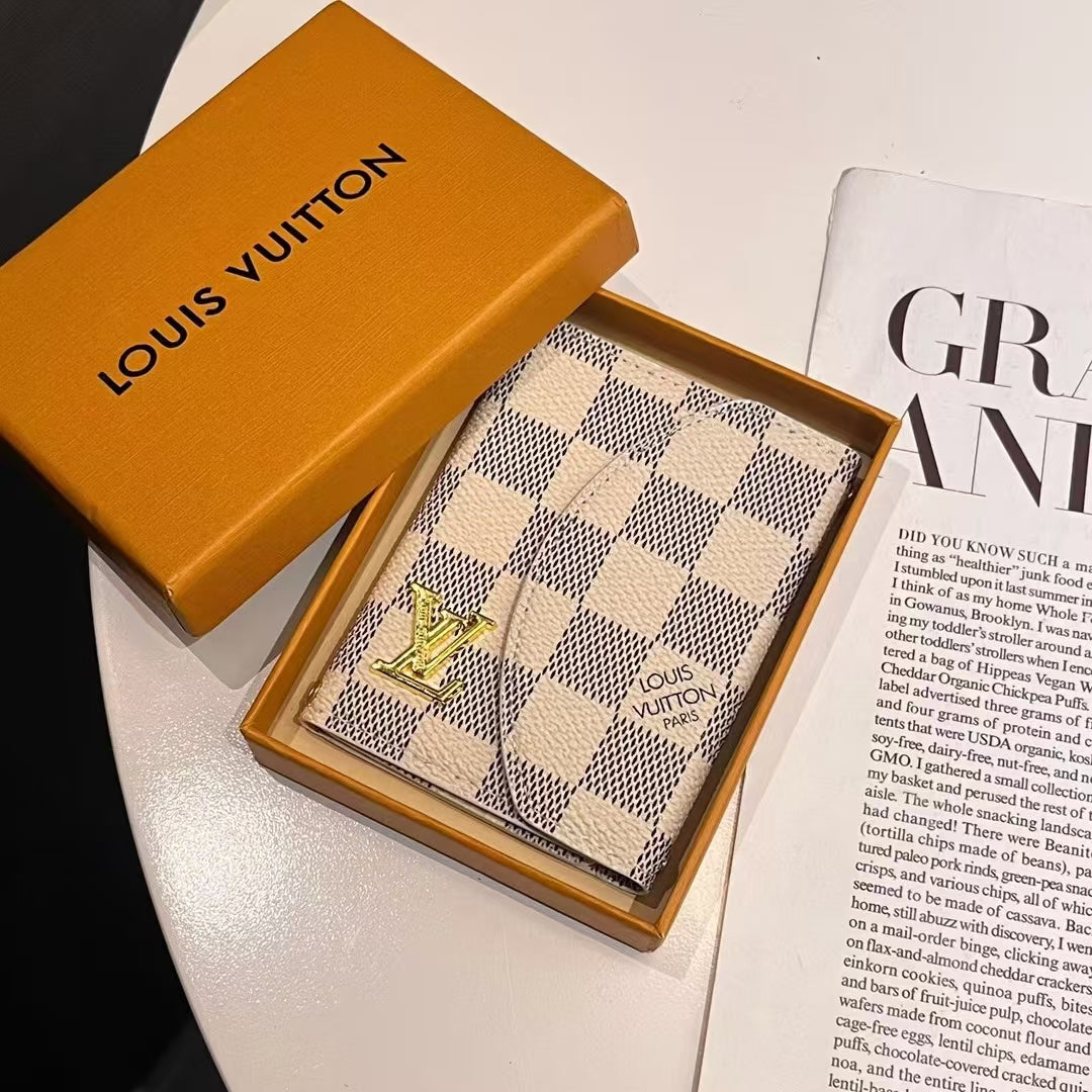 Luxury LV & GG-Inspired Monogram Compact Wallet Collection