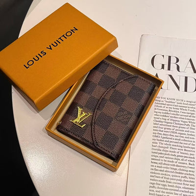 Luxury LV & GG-Inspired Monogram Compact Wallet Collection