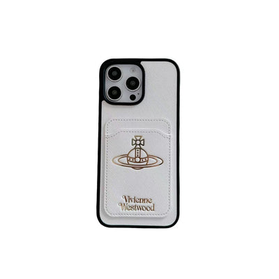 Orb Emblem Wallet Phone Case – Elegant Protective Cover