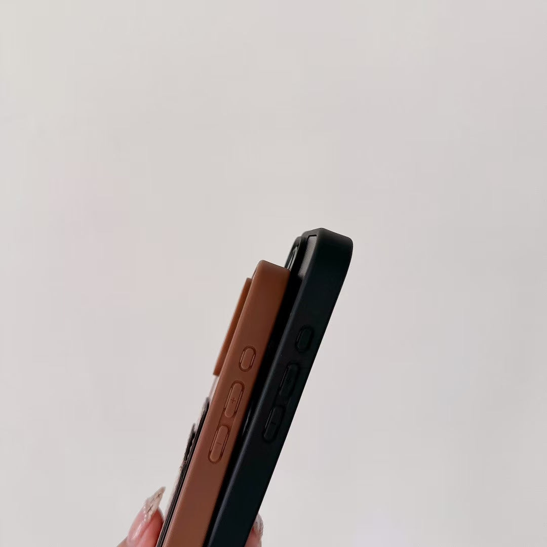 LOE Style Wallet Phone Case – Elegant Swirl Design