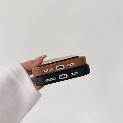 LOE Style Wallet Phone Case – Elegant Swirl Design