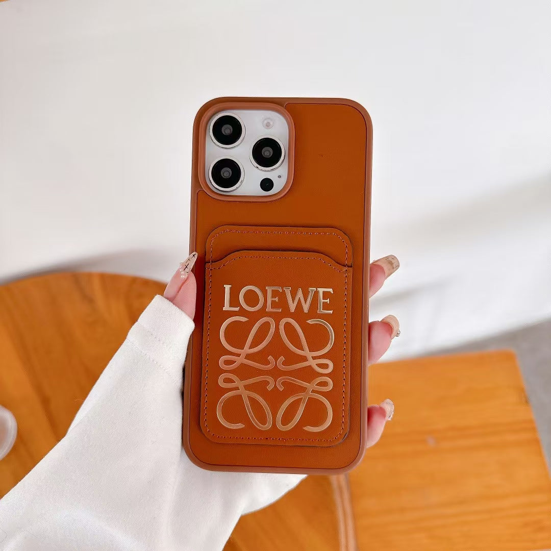 LOE Style Wallet Phone Case – Elegant Swirl Design