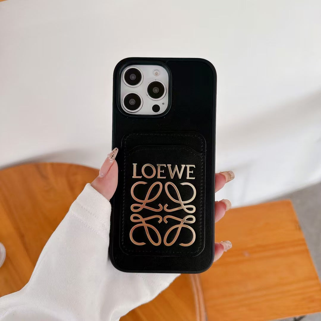 LOE Style Wallet Phone Case – Elegant Swirl Design