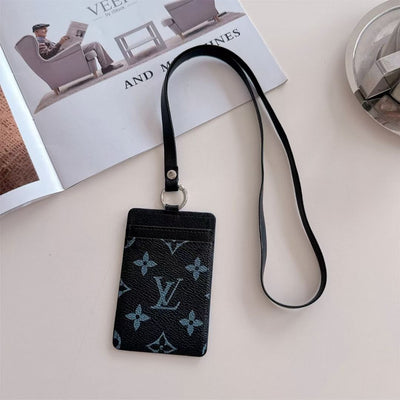 Luxury LV & GG Lanyard Card Holder with Monogram Style