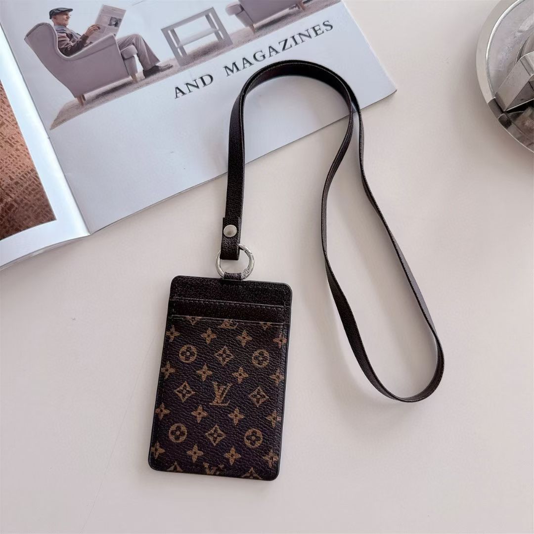 Luxury LV & GG Lanyard Card Holder with Monogram Style