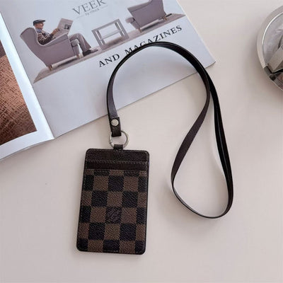 Luxury LV & GG Lanyard Card Holder with Monogram Style