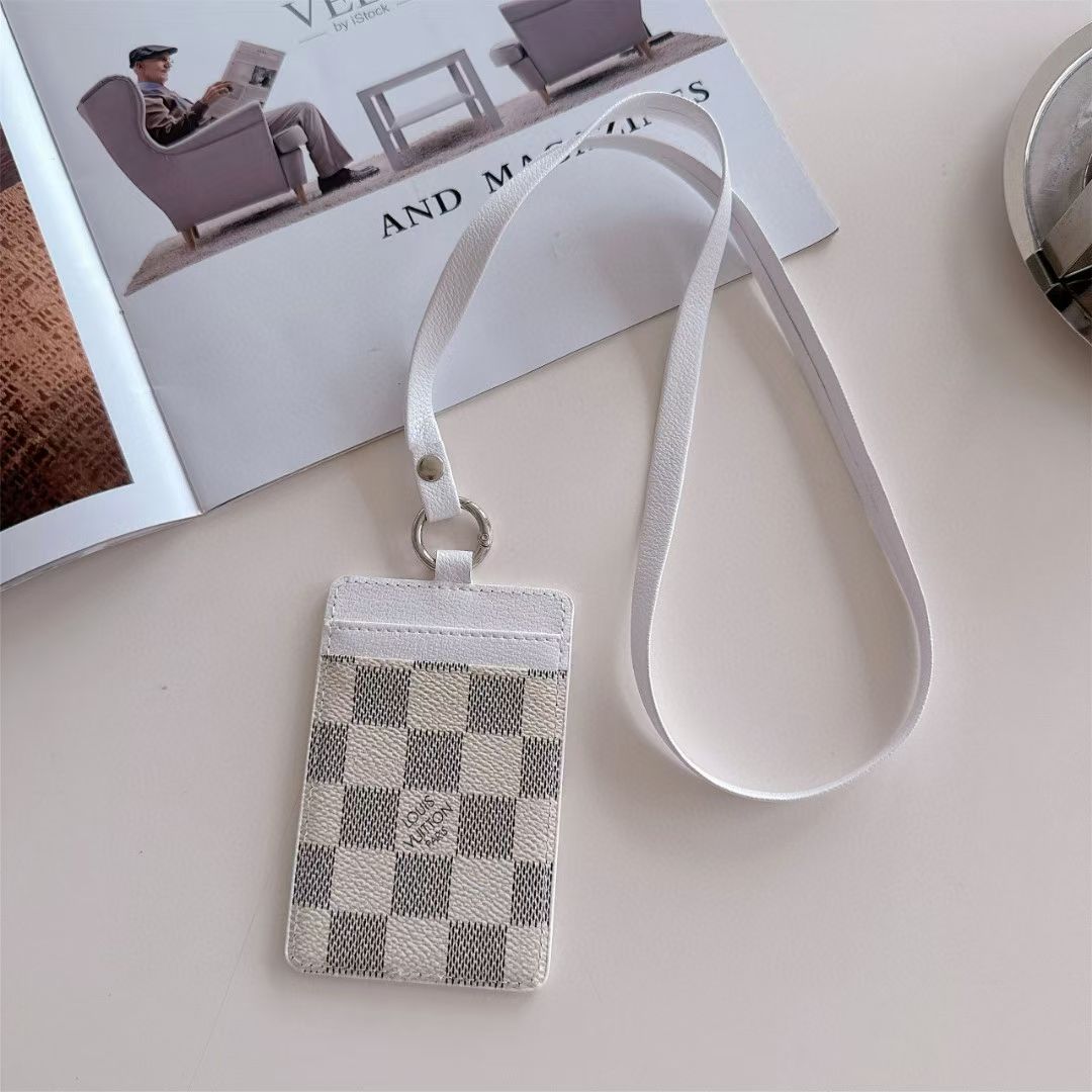 Luxury LV & GG Lanyard Card Holder with Monogram Style