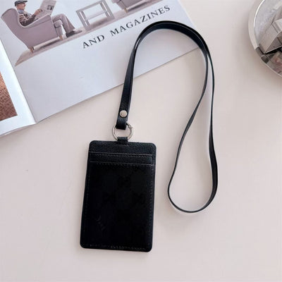 Luxury LV & GG Lanyard Card Holder with Monogram Style