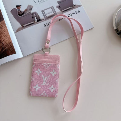 Luxury LV & GG Lanyard Card Holder with Monogram Style