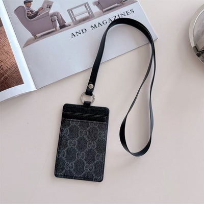 Luxury LV & GG Lanyard Card Holder with Monogram Style
