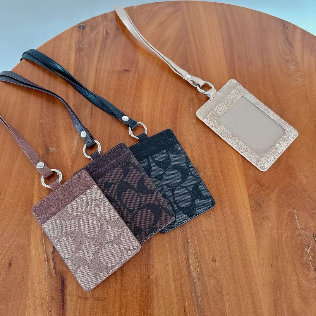 Luxury Monogram Lanyard Card Holder