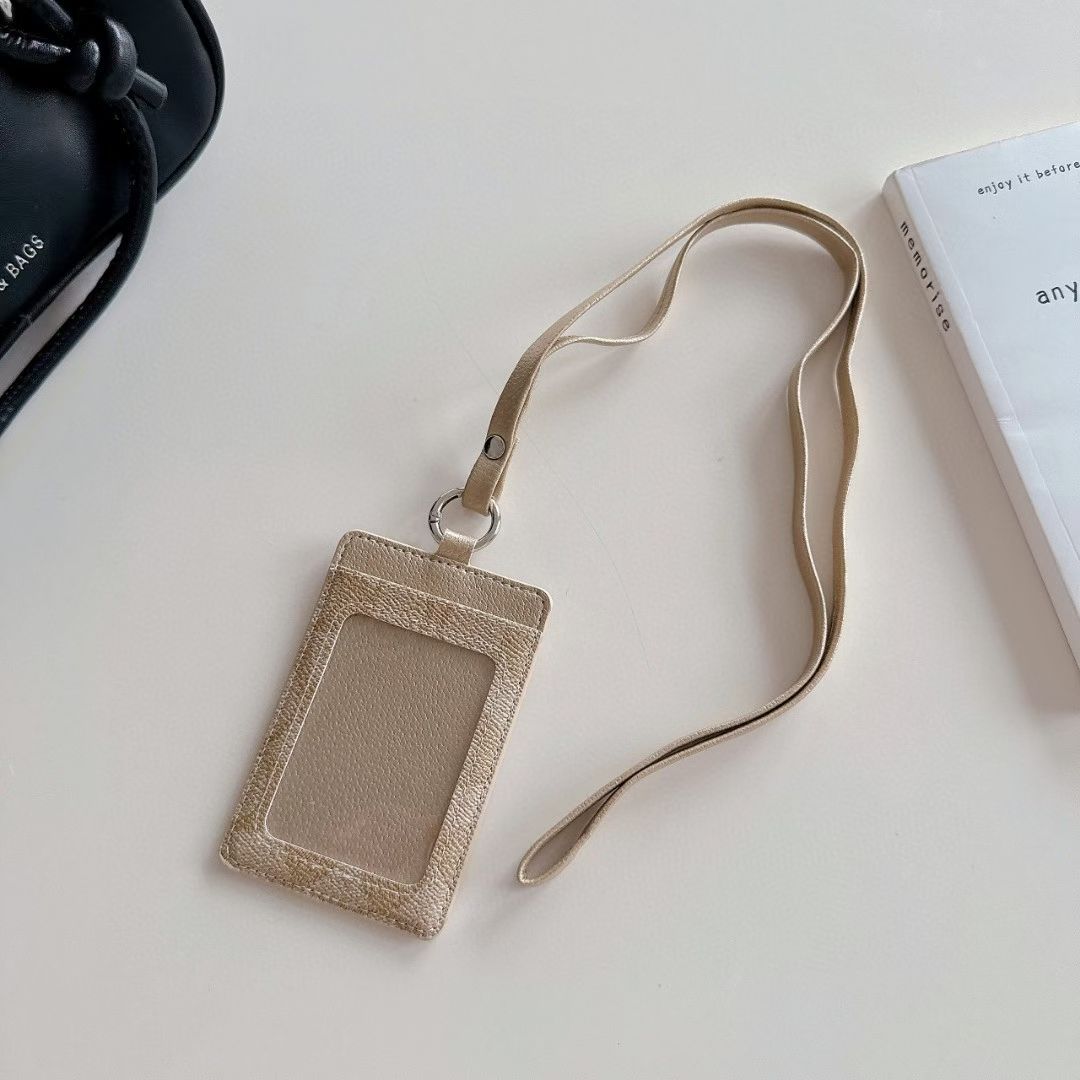 Luxury Monogram Lanyard Card Holder