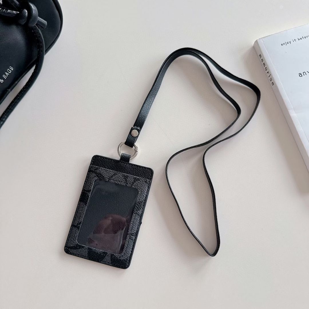 Luxury Monogram Lanyard Card Holder