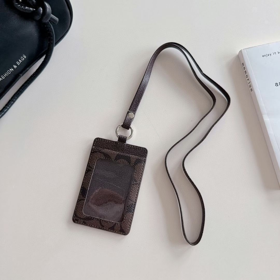 Luxury Monogram Lanyard Card Holder