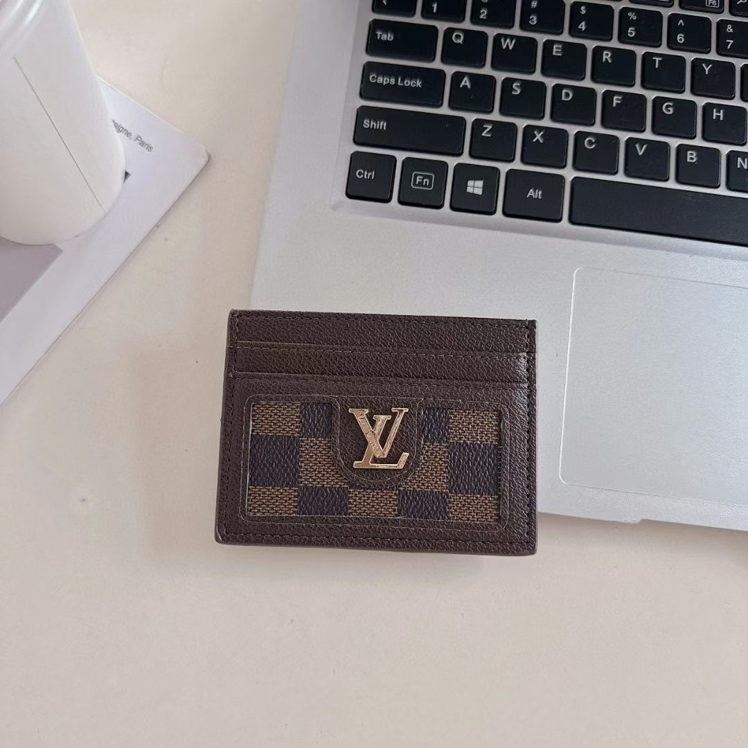 Luxury LV-Inspired Slim Card Holder Collection