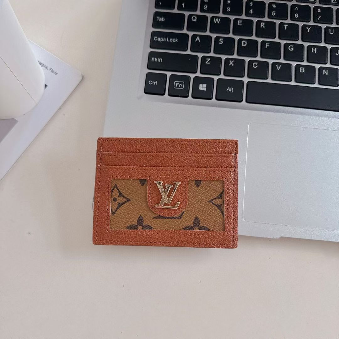 Luxury LV-Inspired Slim Card Holder Collection