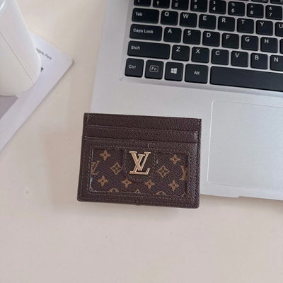 Luxury LV-Inspired Slim Card Holder Collection