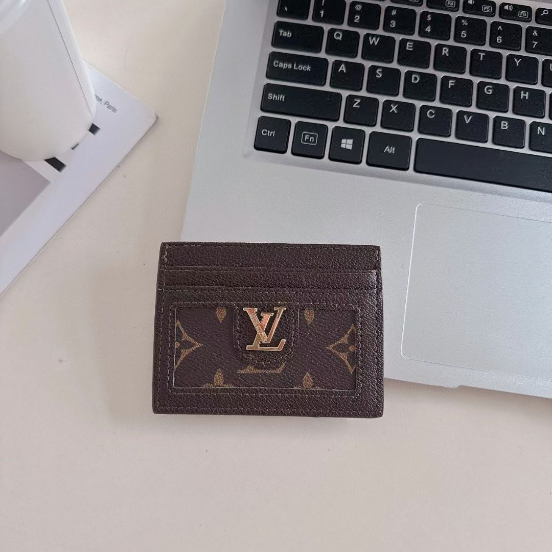 Luxury LV-Inspired Slim Card Holder Collection