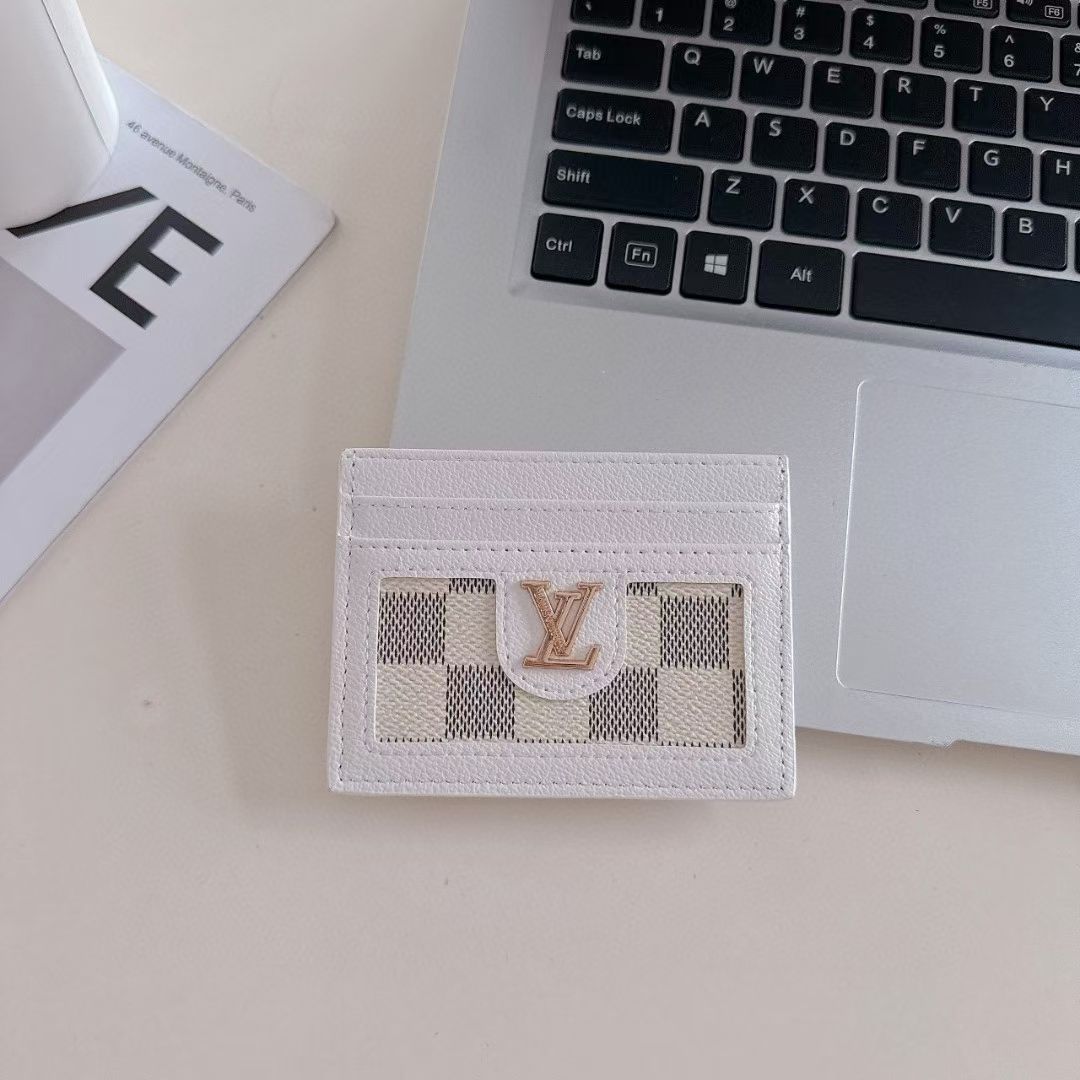Luxury LV-Inspired Slim Card Holder Collection