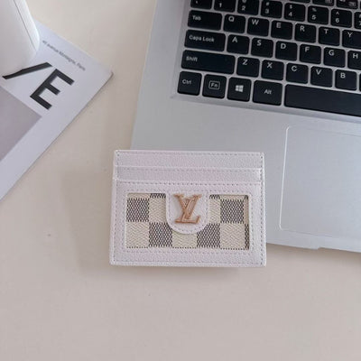 Luxury LV-Inspired Slim Card Holder Collection